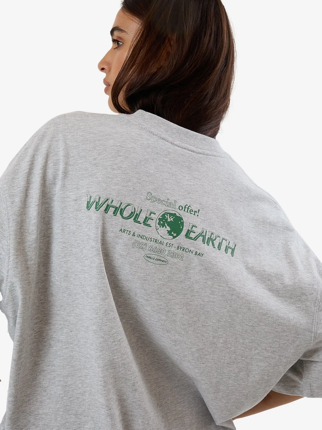 Special Offer Oversized Tee - Snow Marle