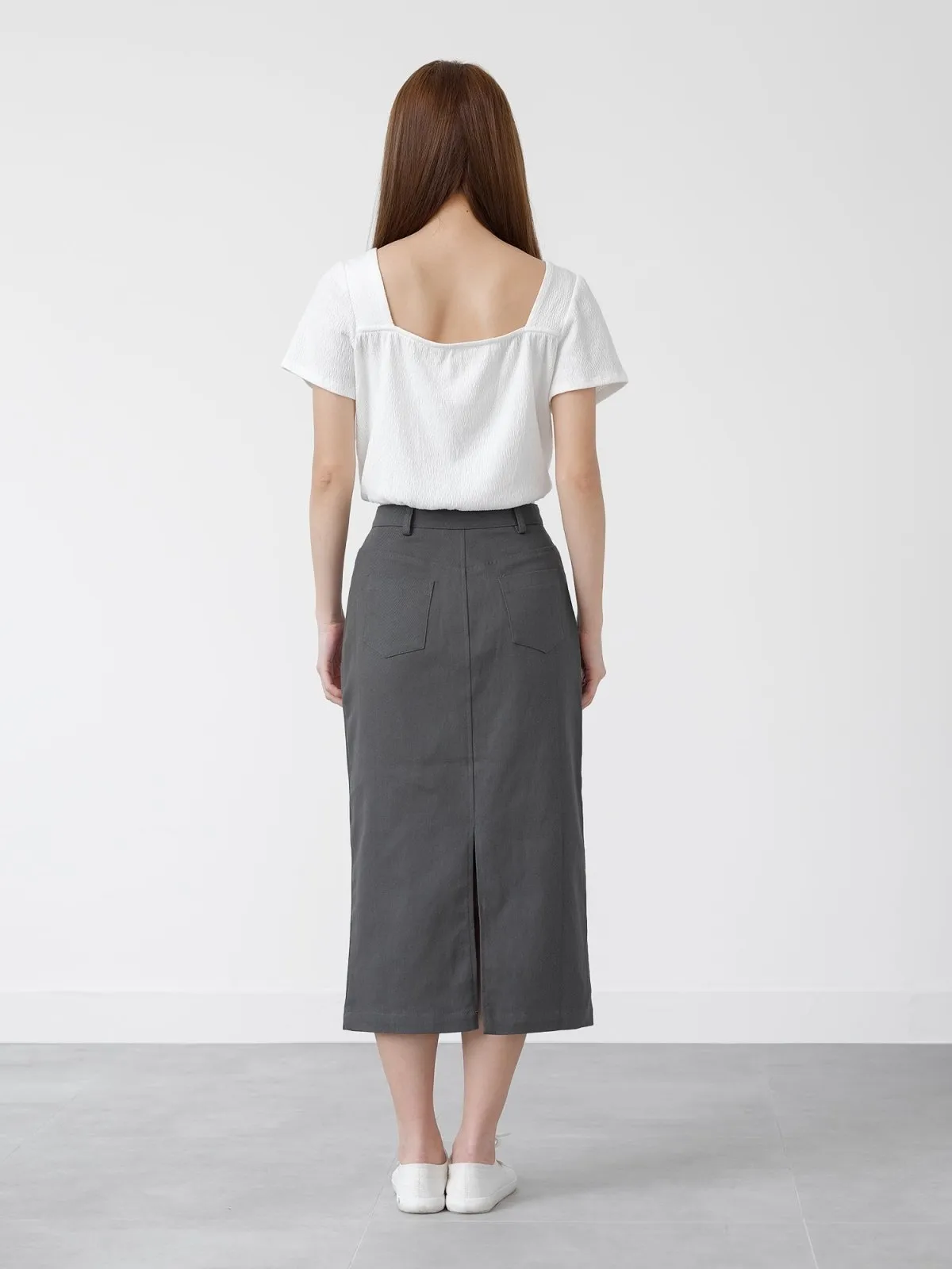 Square Neck Tie Waist Top