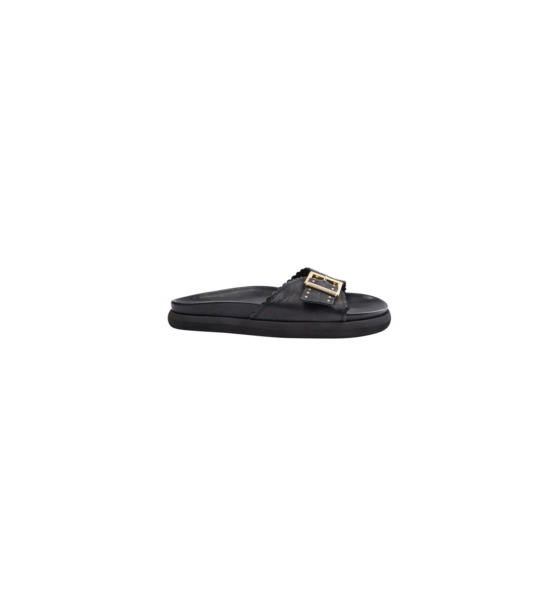 St Tropez Leather Sandal | Black