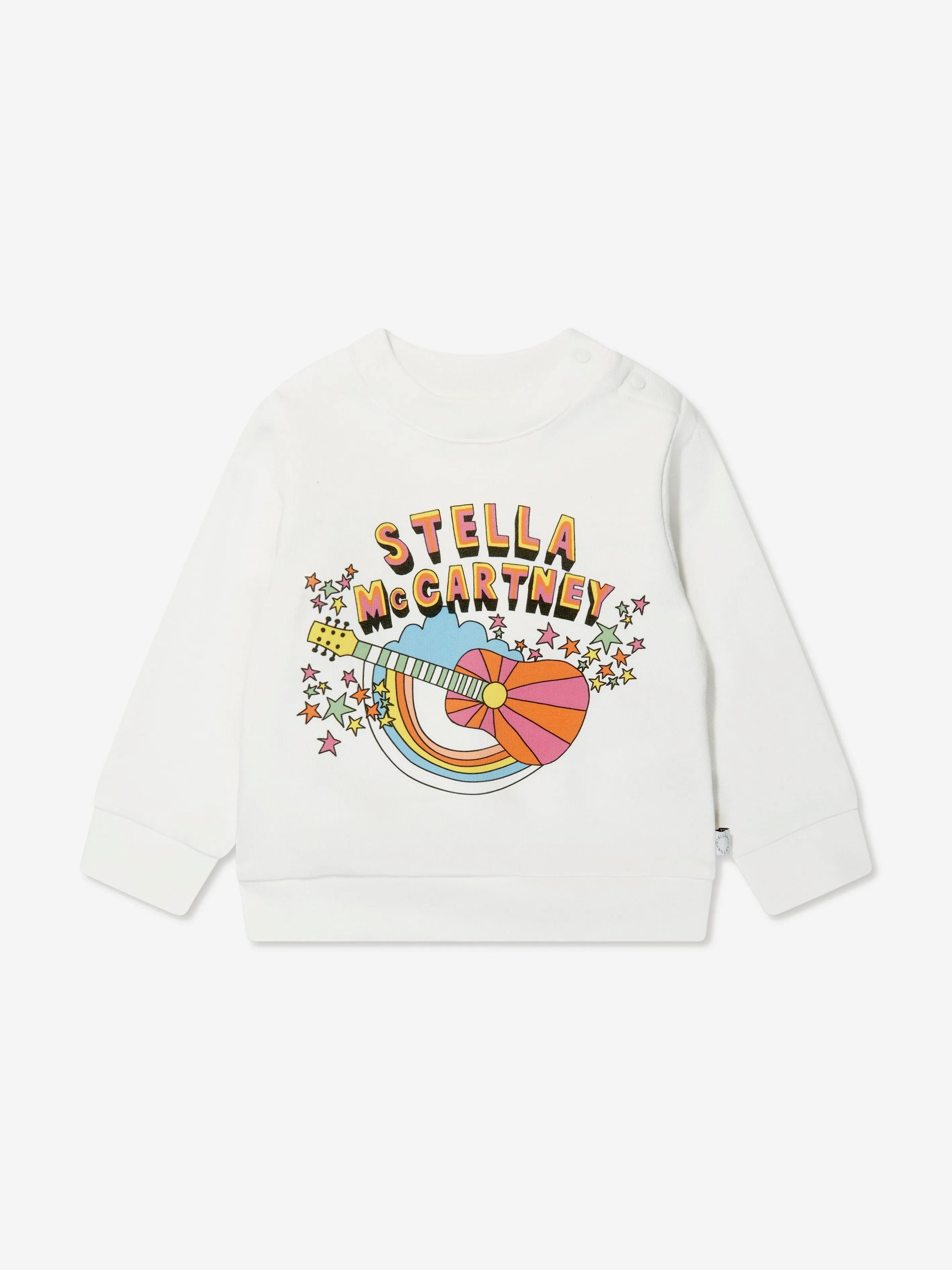 Stella McCartney Baby Girls Logo Sweatshirt in Ivory