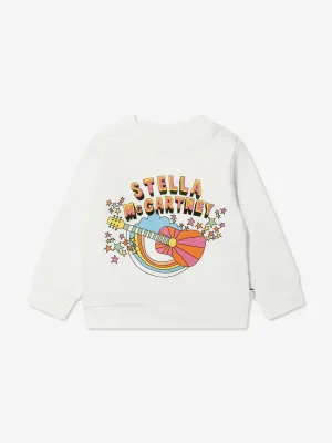 Stella McCartney Baby Girls Logo Sweatshirt in Ivory
