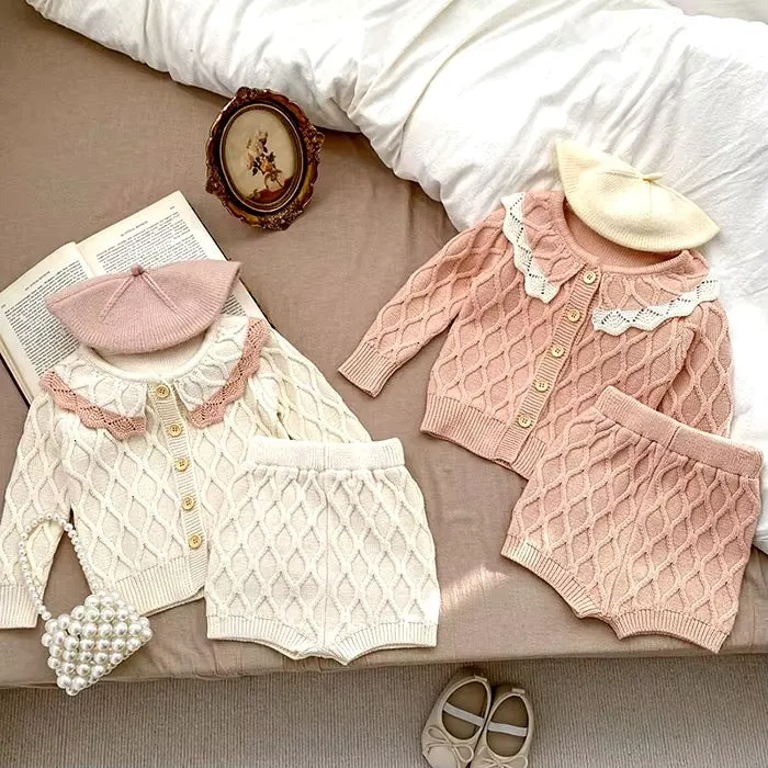Textured Knit Set -Milk
