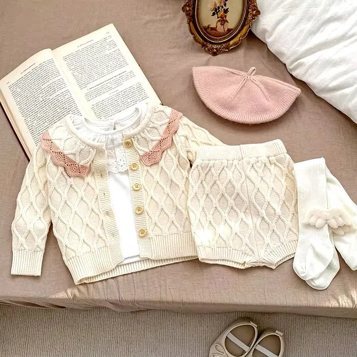 Textured Knit Set -Milk