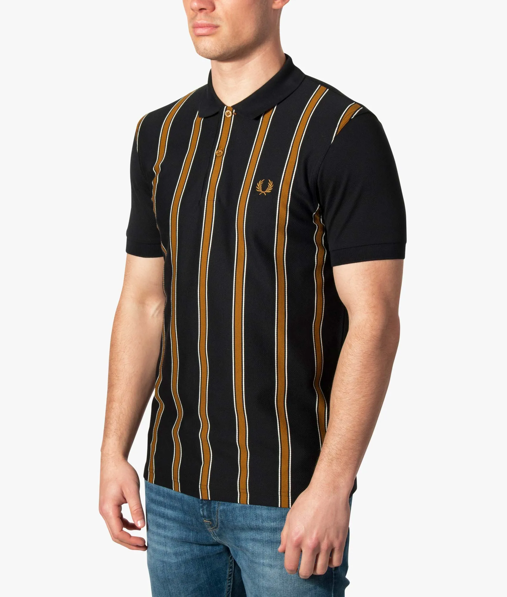 Textured Stripe  Polo