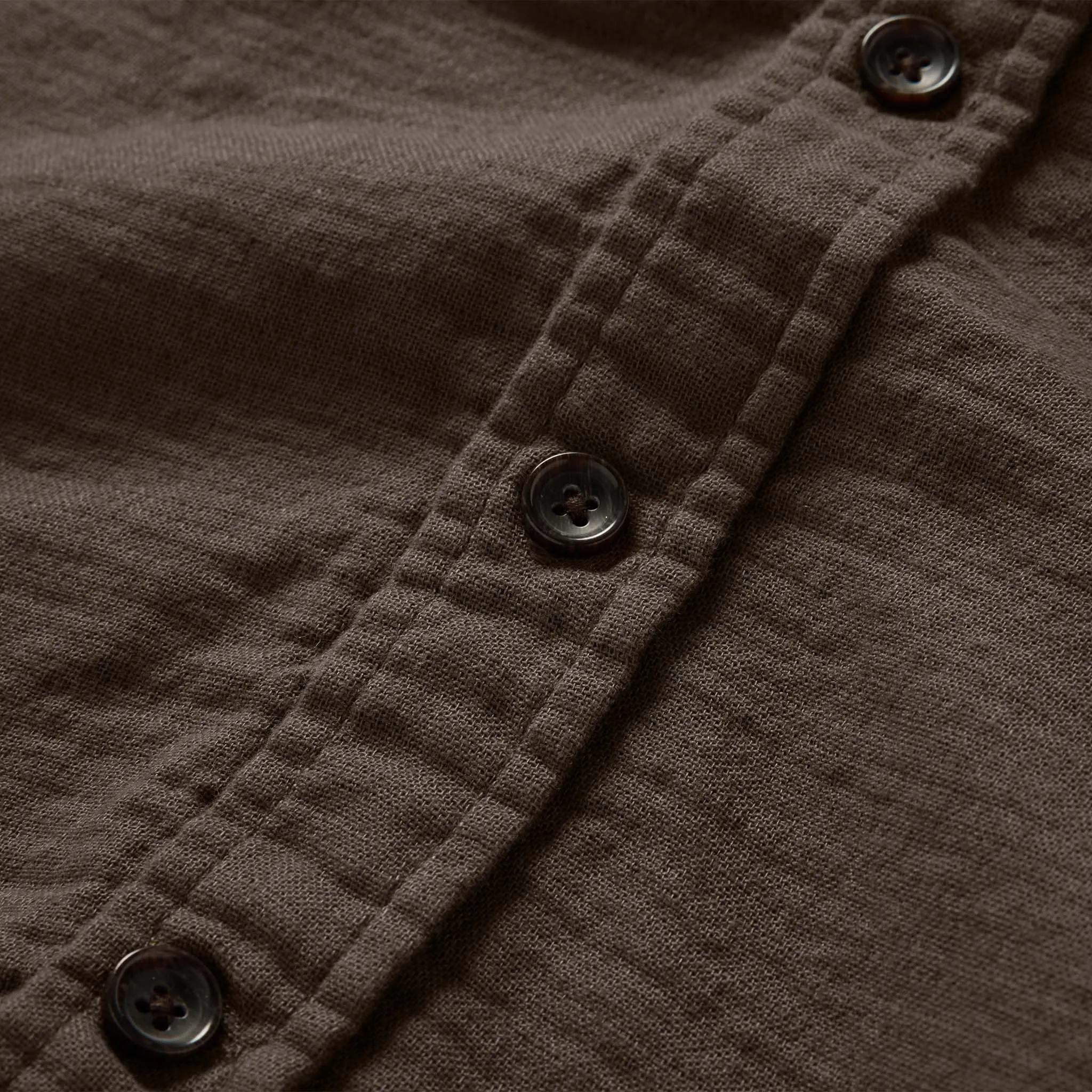 The Utility Shirt in Walnut Double Cloth