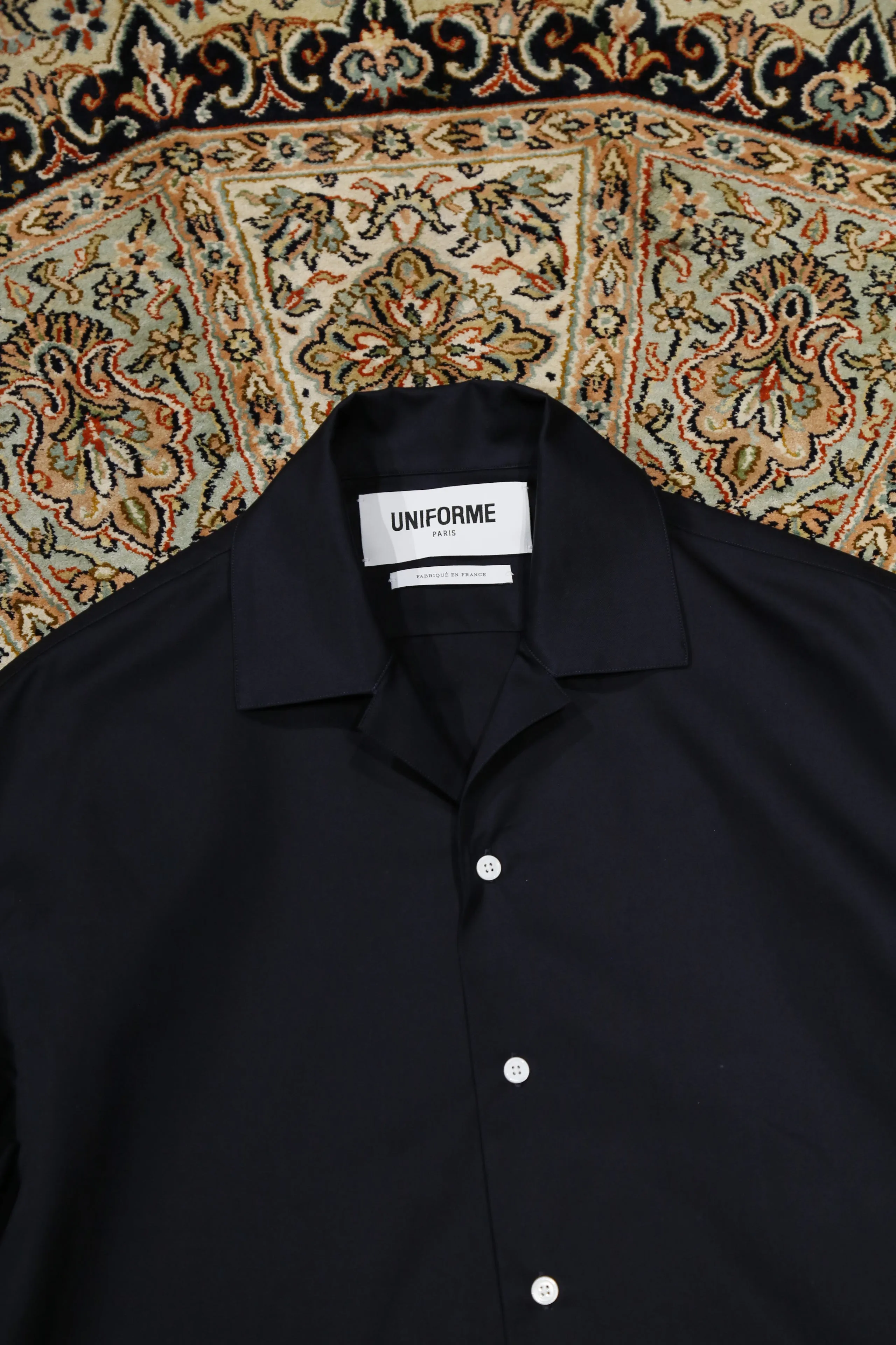 UNIFORME BOXY BOWLING SHIRT (NAVY)