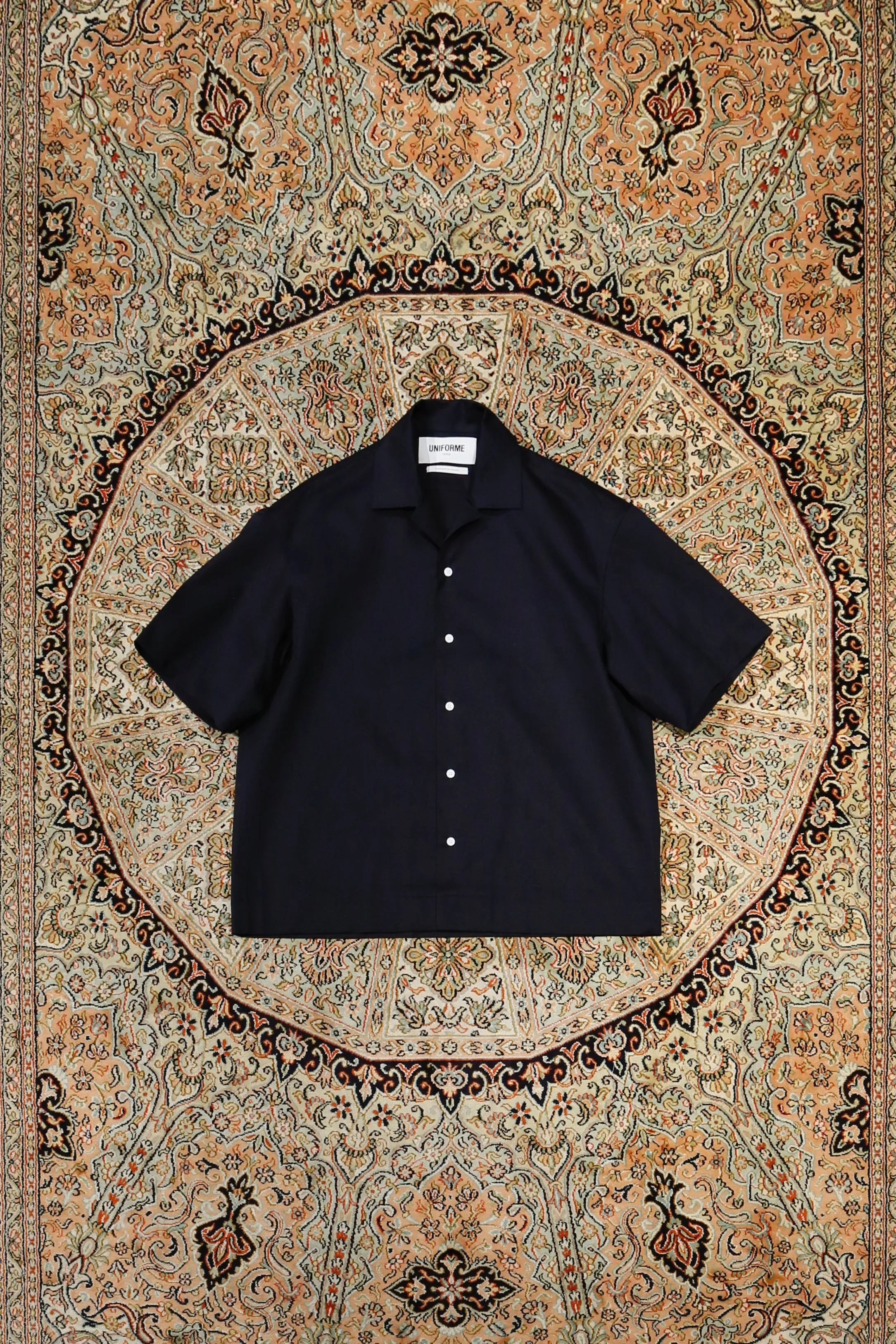 UNIFORME BOXY BOWLING SHIRT (NAVY)
