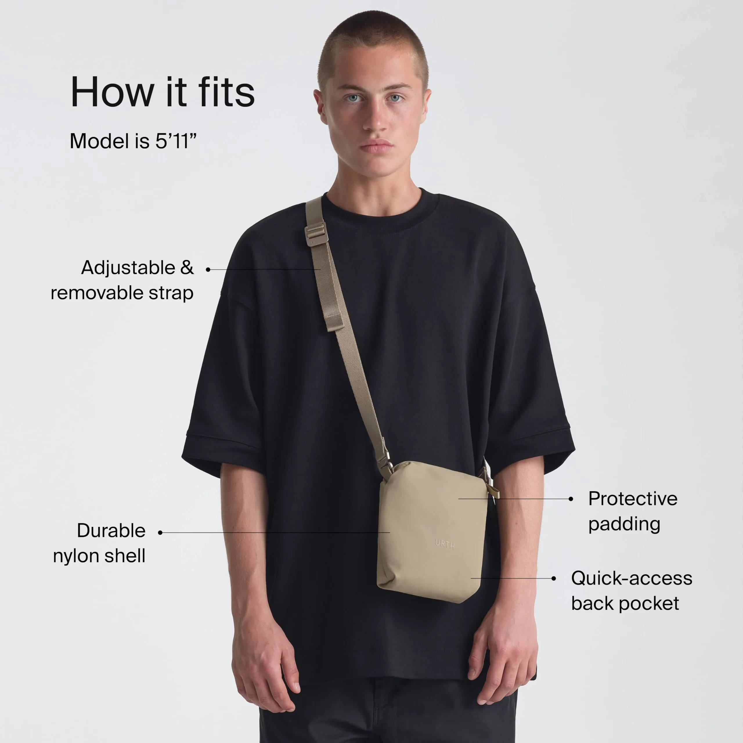Urth Andesite 2L Camera Pouch (Beige)