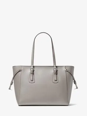 Voyager Medium Crossgrain Leather Tote Bag
